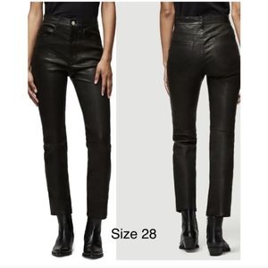 FRAME 100% Lamb Leather Pants Size 28